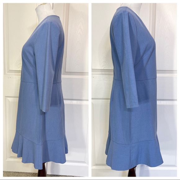 Banana Republic Blue Dress w/Bell Curve Sweep - Picture 4 of 8